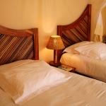 Twin bedded room, Golden Sands apartment, Sol Resorts, Vilanculos, Mozambique