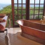 Deacra Villa bathroom with sea view, Sol Resorts, Vilanculos, Mozambique
