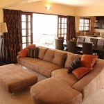 Deacra Villas open plan lounge, dining room & kitchen area, Sol Resorts, Vilanculos, Mozambique